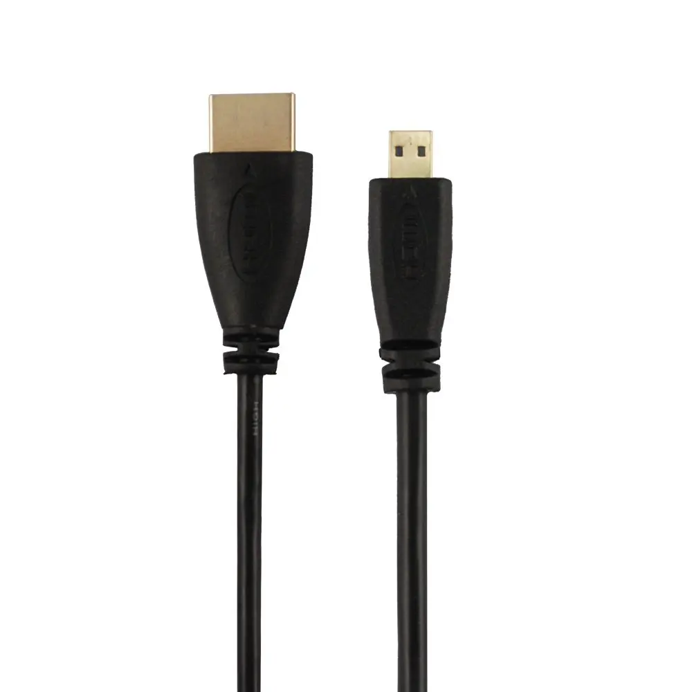 Черный Кабель Micro HDMI к HDMI, высокоскоростной кабель Rankie HDMI к Micro HDMI HDTV-поддерживает Ethernet, 3D, 4 K и аудио возврат-белый - Цвет: Черный