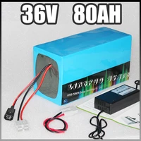 36v 80ah electric bike battery 3000w e scooter lithium battery with bms charger 36v li ion battery pack
