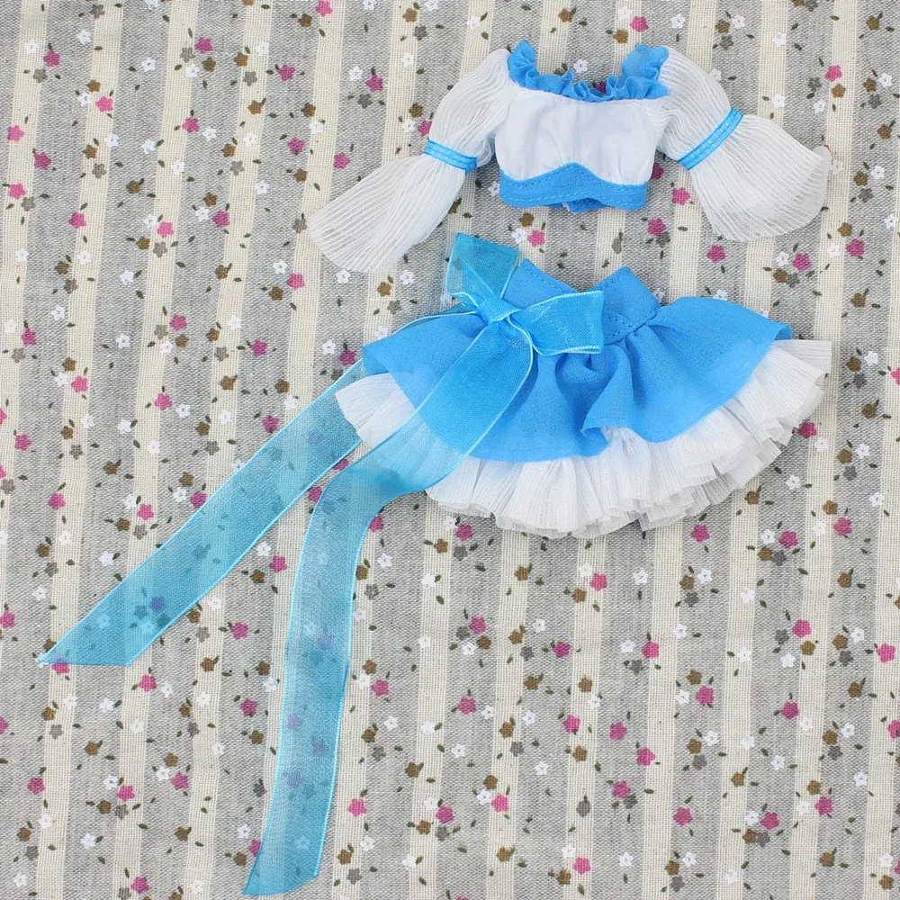 Наряды для кукол Blyth, приталенное платье из двух частей, костюм для 1/6 azone BJD pullip licca