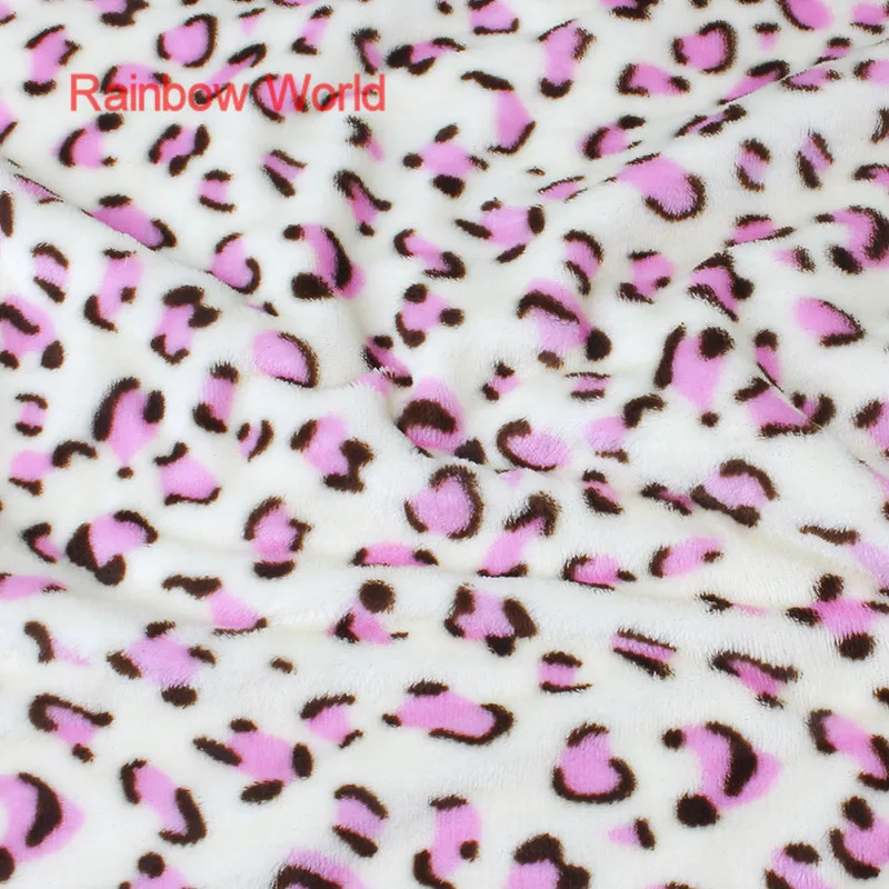 Ткань из микрофибры с розовым леопардовым принтом 1 м | Дом и сад