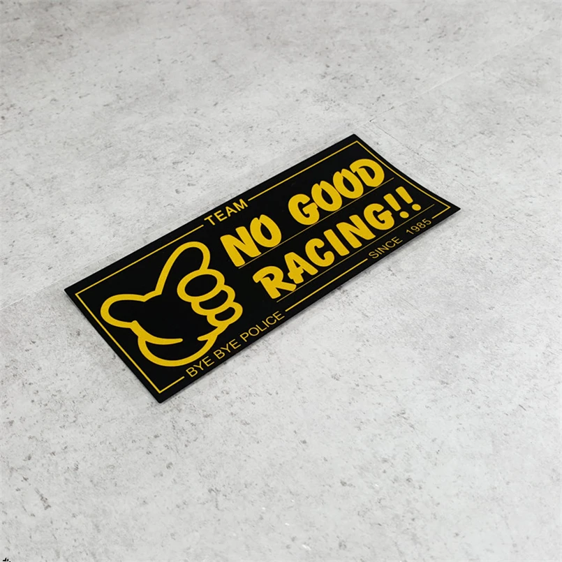 180x80mm Japan JDM NO GOOD RACING POLICE с 1985 автомобильные наклейки для мотоциклетного шлема
