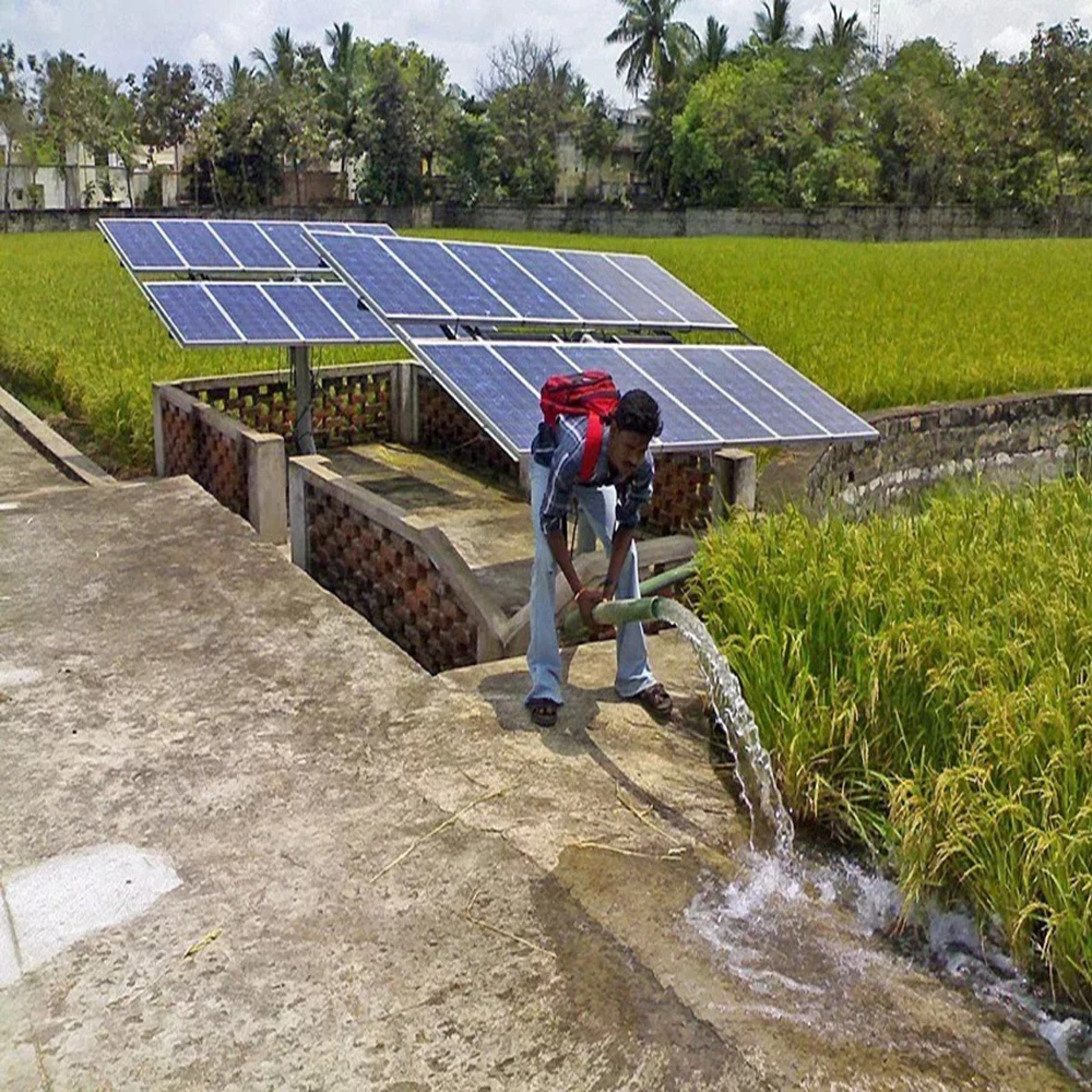 

200w solar panel module system 2*100w kit 150w DC pump 12v/24v/20A controller regulator for Agricultural irrigation Well pumping