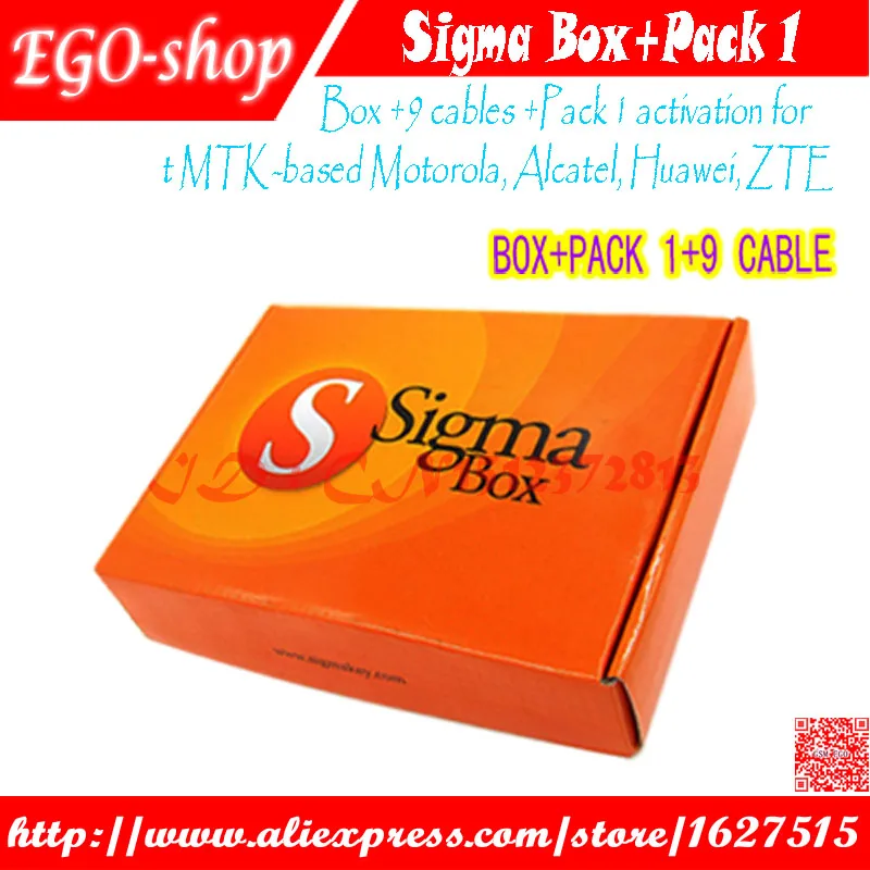 Gsmjustoncct новая версия sigma box с 9 кабелями упаковкой 1 активация для MTK based Motorola Alcatel Huawei