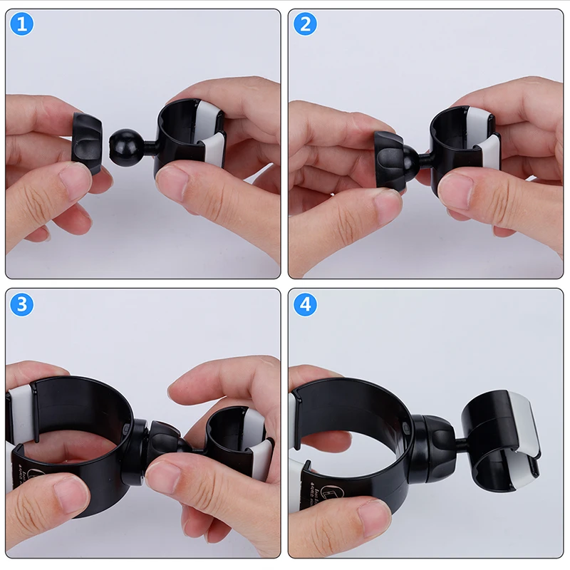 tikono anti slip universal 360 rotating bicycle bike phone holder handlebar clip stand mount bracket for smart mobile cellphone free global shipping