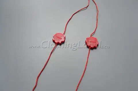 

Hang tag string, plastic seal, attach to hang tag, clothing label accessories
