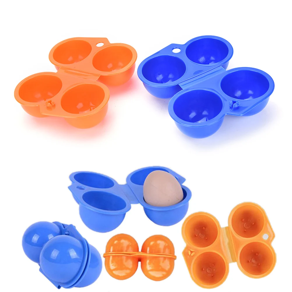 1 шт. Кухня удобный ящик для хранения яиц контейнер Пеший Туризм Открытый Кемпинг 2 Яйцо чехол разные цвета|egg