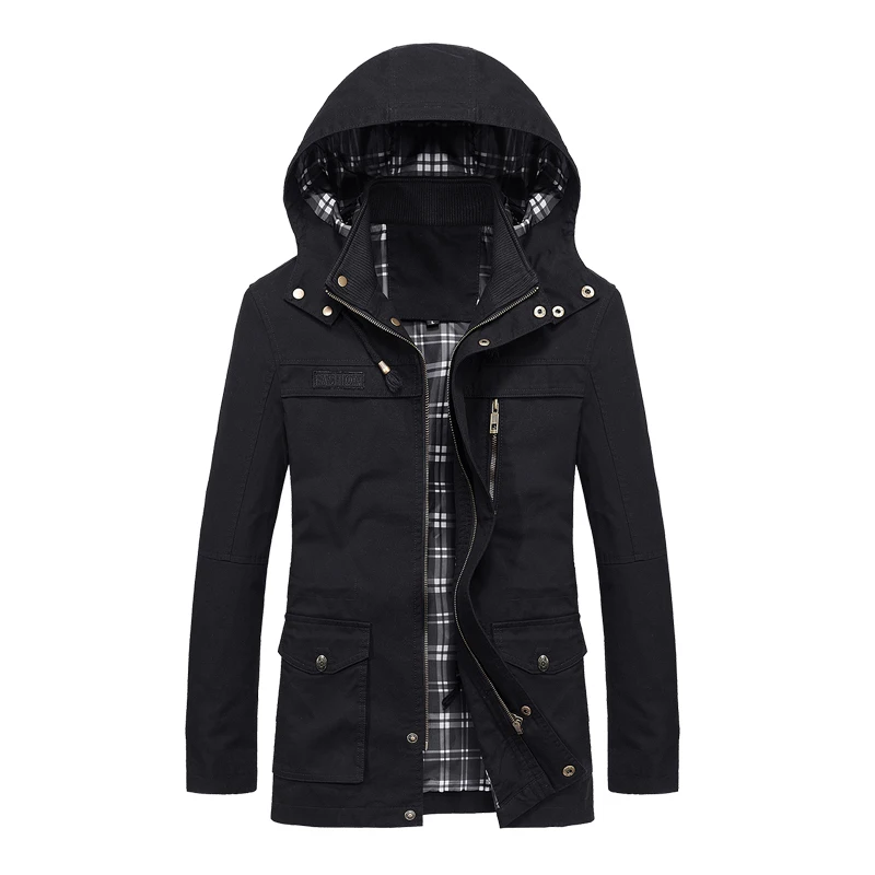 

2021 New Autumn Men Jacket Military Bomber Jackets Jaqueta Masculina Coat Mens Black Bomber Jacket Male Outwear ABZ492