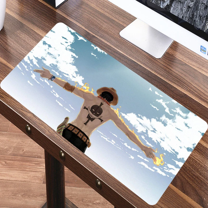 SIANCS один кусок 80x40 см большой XL коврик для мыши Противоскользящий Luffy аниме
