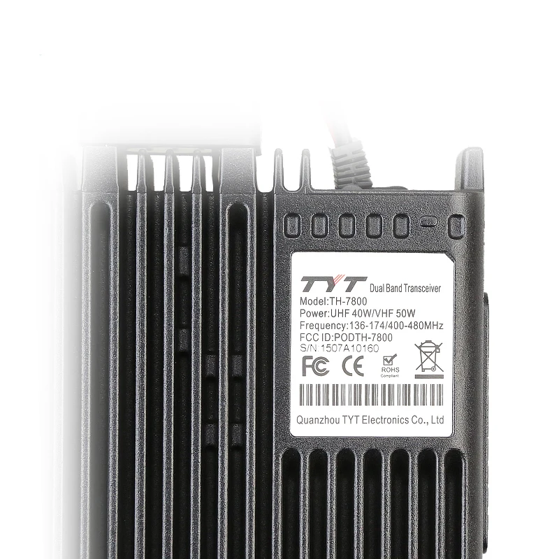 Оригинальный TYT TH-7800 50 Вт двухдиапазонный Ретранслятор с двойным дисплеем
