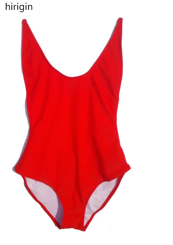 Сексуальный женский цельный купальник бикини с высоким вырезом однотонные