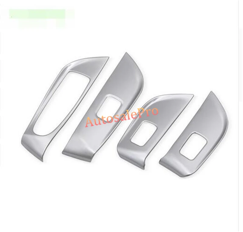 

Matt chrome ABS Interior Door Armrest Window Switch Cover Trim 4pcs for Mercedes Benz E Class W213 2016 2017 car accessories