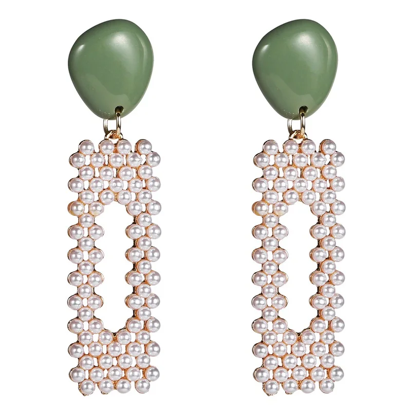 Simulated Pearl Earrings For Women Big Statement Bohemia Boho Drop Hanging Dangle Accessories | Украшения и аксессуары