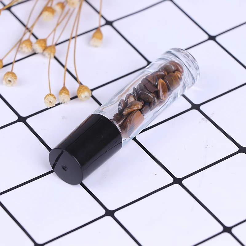 1 шт. натуральный драгоценный камень роликовый шарик бутылка 10 мл эфирное масло