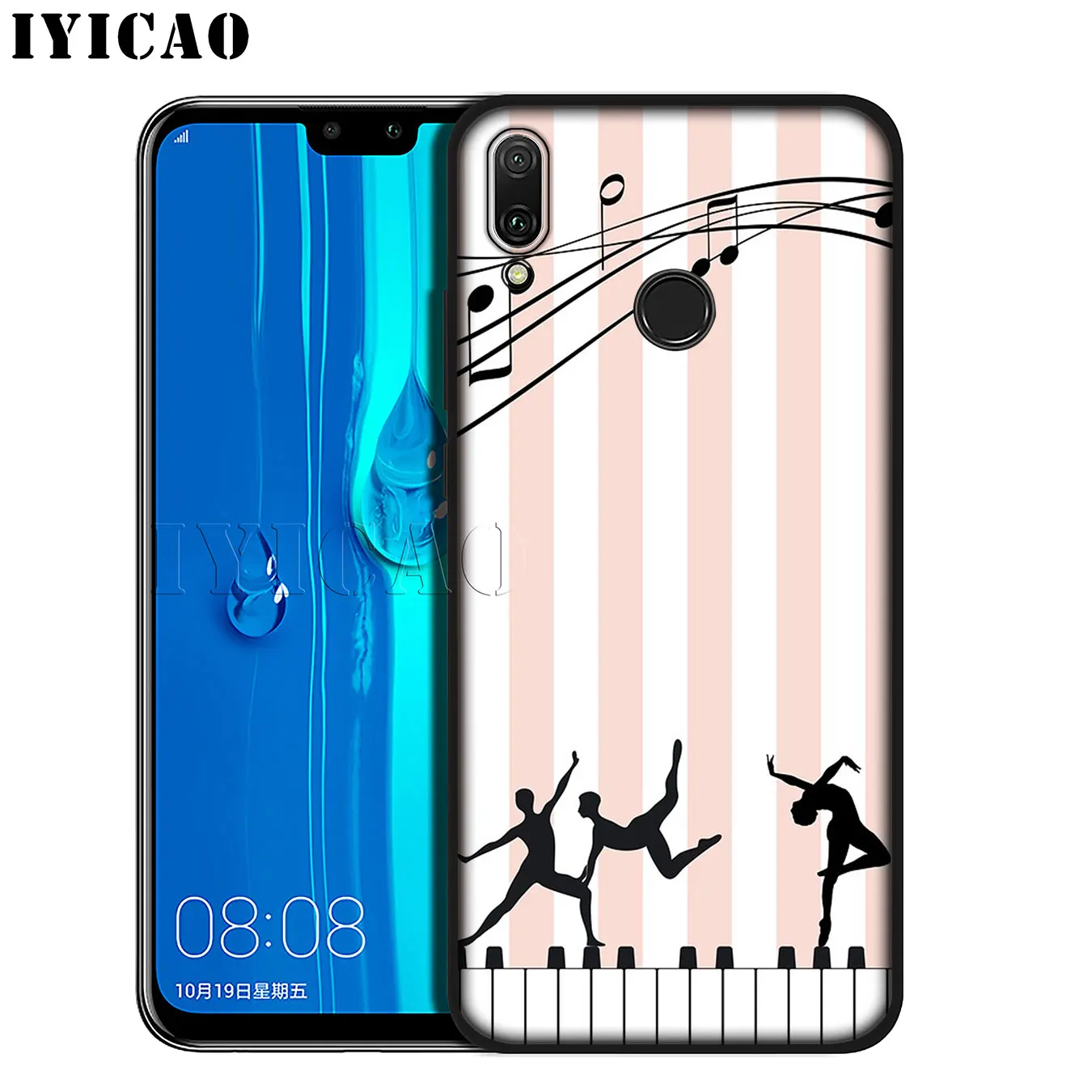 Мягкий силиконовый чехол для телефона IYICAO Love Music Note Piano Umbrella Huawei Mate 30 20 10 Pro Lite Nova 5I 4
