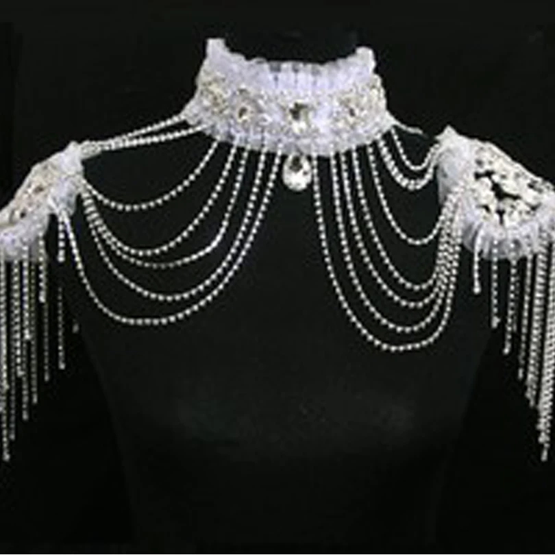 Свадебные Наплечные ожерелья серьги наборы цепь горный хрусталь ожерелье с