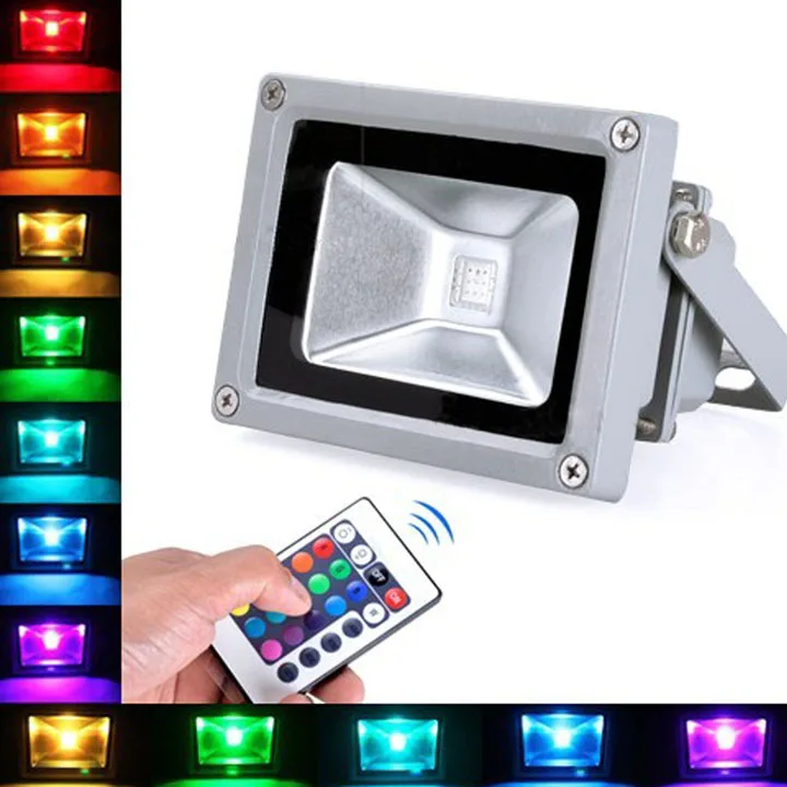 10 шт./лот RGB Светодиодный прожектор Вт Водонепроницаемый светодиодный наружный с