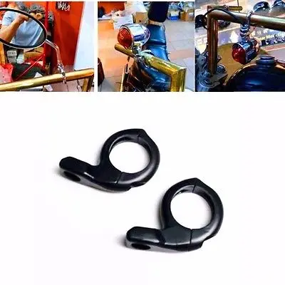 Черный 1 &quotРуль поворотные/зеркальные зажимы крепление Cruiser Chopper Bobber Cafe