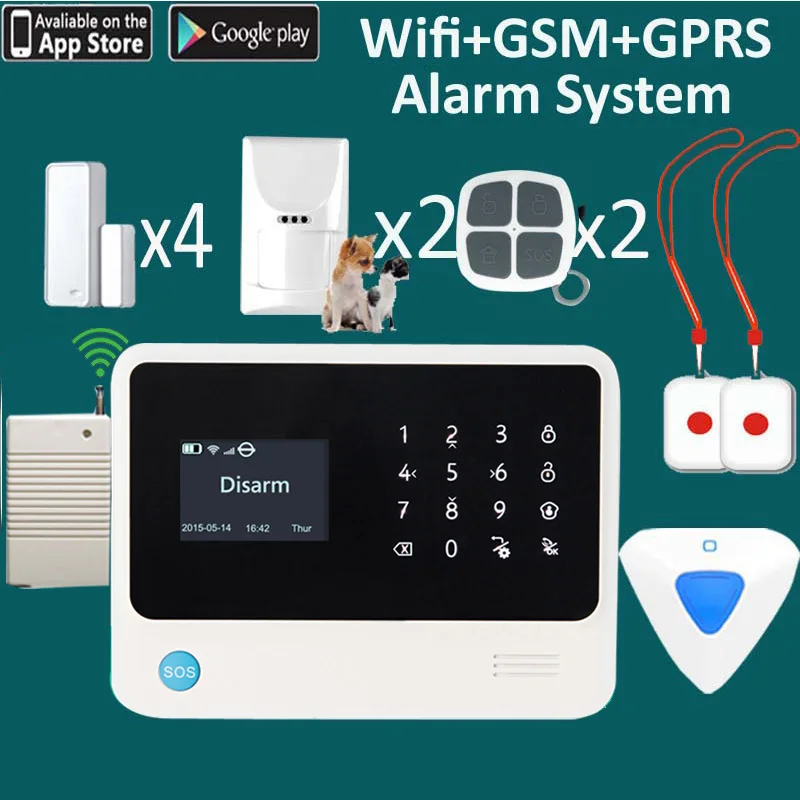 G90B Plus домашняя система охранной сигнализации для пожилых людей wifi gsm аварийная