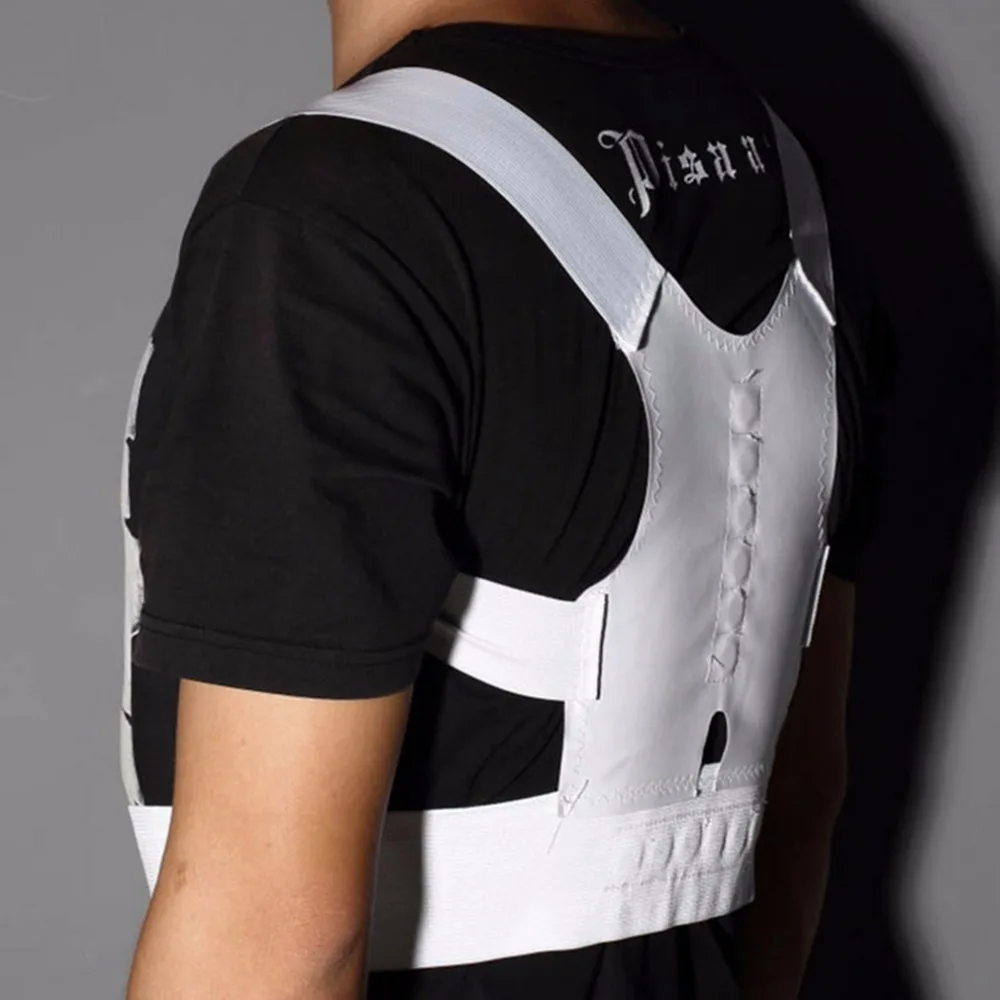 Магнитная опора для осанки Корректор боли в спине пояс снятия плечах белые