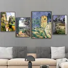 Декор для дома, Художественная печать на холсте, настенные картины, постер на холсте, французский пол Сезанн, дом с трещинами стен