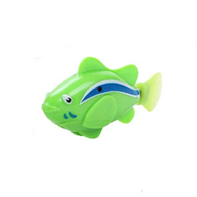 green Электронные игрушки для купания для домашних животных, игрушки для купания для детей, детская ванна с питанием от батареи, робот для плавания, для украшения рыболовного бака - Цвет: green