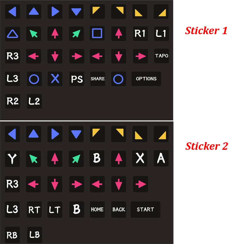Stickers only Kmax1 usb-хаб игровой контроллер конвертер клавиатуры переходник для мыши для NSwitch/Xbox one/PS4/PS3 - Цвет: Stickers only