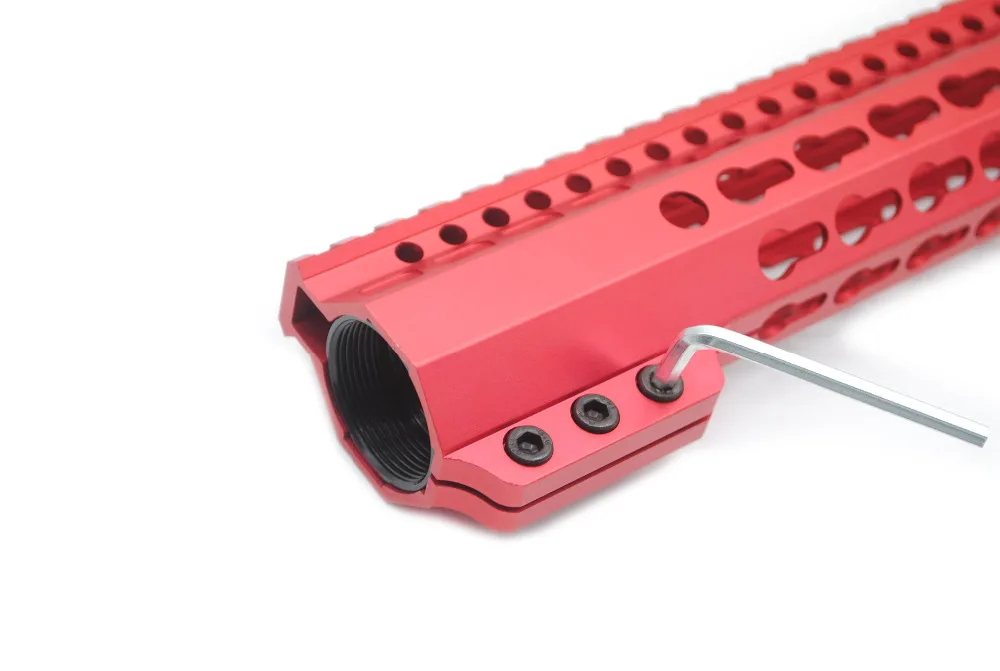 Китайский красный 15 дюймовый зажимной стиль Handguard Keymod Пикатинни Крепление скобка