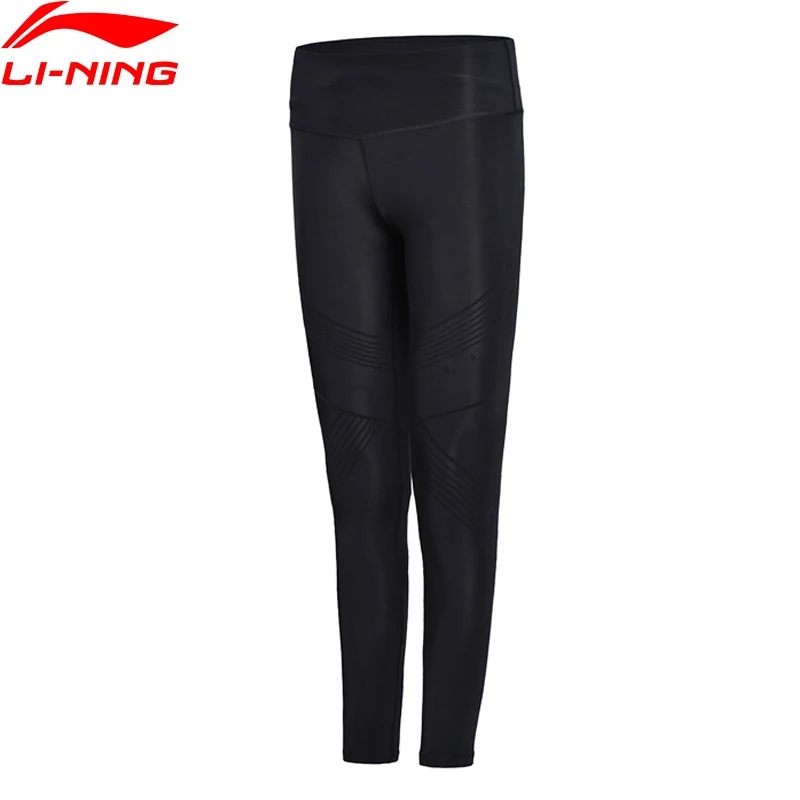 Li Ning женские профессиональные штаны для бега облегающие спортивные с подкладкой