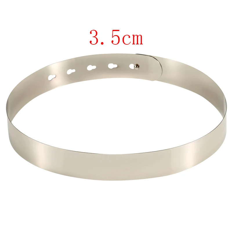 silver3.5cm Лидер продаж, Европейский и американский стиль, несколько стилей, золотые металлические зеркальные ремни для сексуальных женщин, модные аксессуары для одежды, Cintos Cinturon - Цвет: silver3.5cm