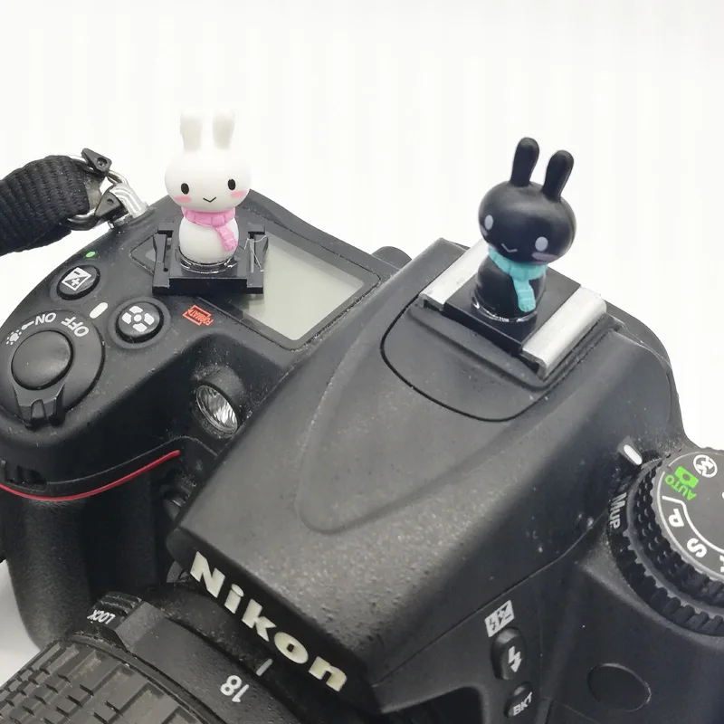 3D мультяшный фонарик для камеры Горячий башмак Крышка Canon Nikon Fujifilm Samsung Panasonic Leica