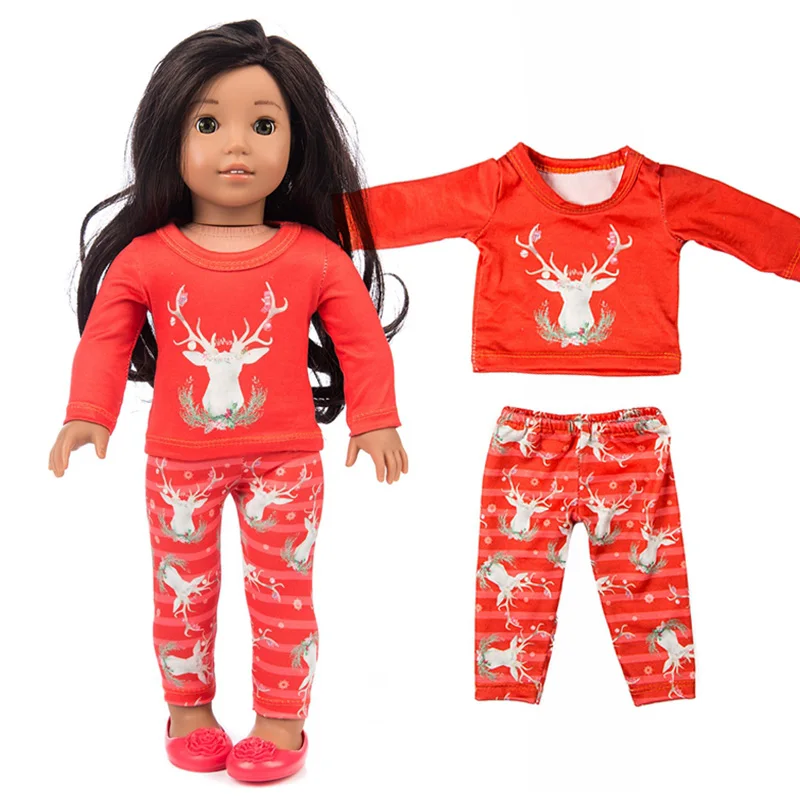 

2022 New Born New Baby Fit 17 Inch 43cm Doll Clothes Accessories Elk Suit For Baby Birthday Gift