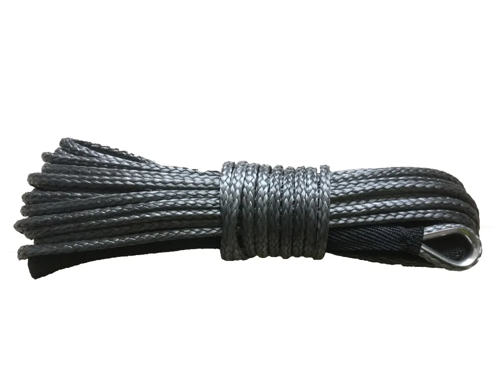Кабель UHMWPE 10 мм x 45 м синтетическая лебедка буксировочный трос для 4x 4/4WD/UTV/ATV/OFF