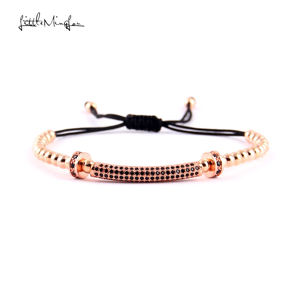 Мужской медный браслет с бусинами 4 мм|macrame bracelet|men braceletbracelet luxury |