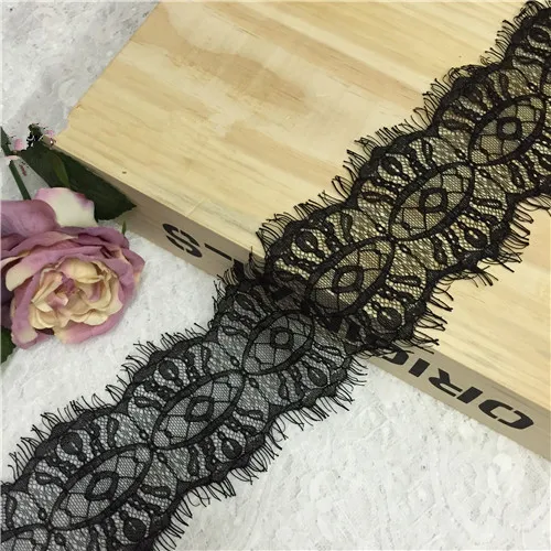 Специальная маска для пробора с узором в виде глаз 10 см кружевная ткань Белое и