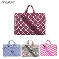 mosiso laptop floral canvas 11 13 3 14 15 6 inch shoulder bag for macbook airpro 11 13 15 6 netbook asusacerdell briefcase