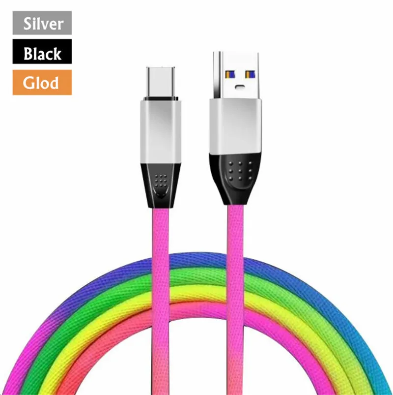 

1000 шт./лот Type c Micro Usb кабель из сплава 1 м 3 фута 2 а Быстрая зарядка плетеный провод для S6 S7 S8 S9 Plus Htc Lg