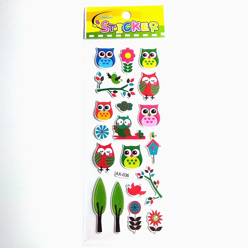 

10Pcs Stickers Scrapbooking Stationery Kawaii 3D Bubble Sticker Sea Fish Decoration School Supplies Random