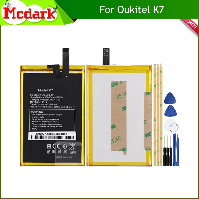Mcdark для Oukitel K7 батарея Замена Высокое качество большой емкости 10000 мАч Резервное