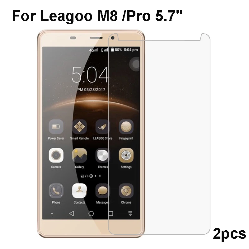 

LEAGOO M8 Tempered Glass Film Front Glass Protective Guard Film for LEAGOO M8 Pro Screen Protector Mobile Accessories 2PCS