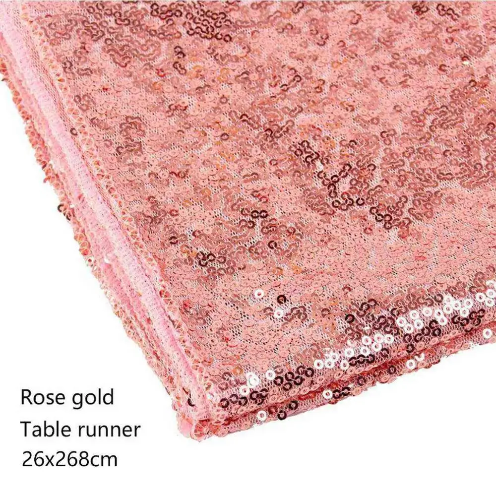 Rosegold tablerunner Frigg 100 ярдов тюль свадебные декорации, свадебное украшение 15 см тюль рулон наружная церемония День рождения Рождество вечеринка Декор - Цвет: Rosegold tablerunner