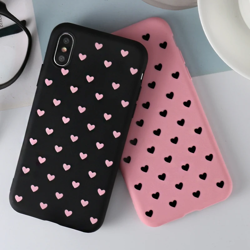 Чехол для телефона с сердечками Samsung Galaxy A80 A70 A60 A50 A40 A30 A20e A10 M10 M20 M30 мягкий чехол S10