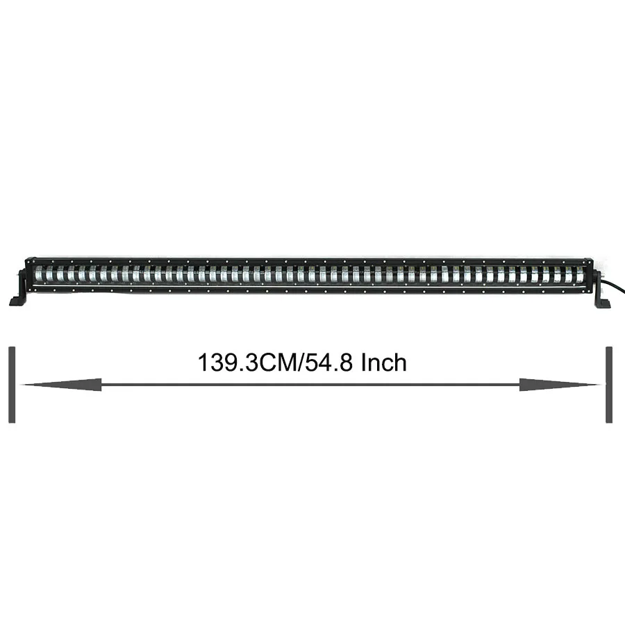 54.8 Inch High Low Супер яркий высокий низкий пучок 10," 16,7" 24," 34,8" 44," 52,7" Светодиодный точечный светильник бар для внедорожника SUV Грузовик 4*4 12V 24V - Цвет: 54.8 Inch High Low