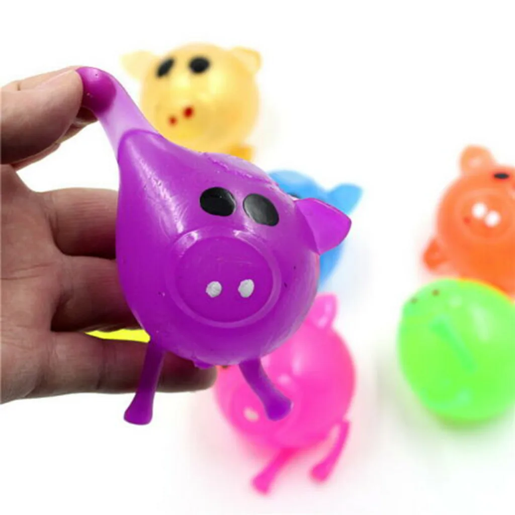 1 шт. Сжимаемый антистресс Jello Pig милый анти стресс брызг воды мяч свинка
