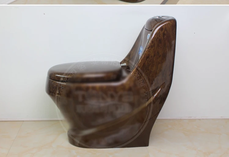 Кофе Цвет туалет цельный темно коричневый Керамика для туалета ванной античный