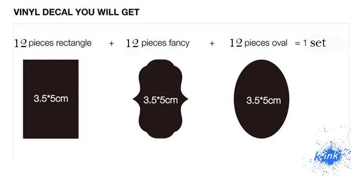 36 шт./компл. этикетка виниловая для надписи мелом наклейка баночек Мини стикер