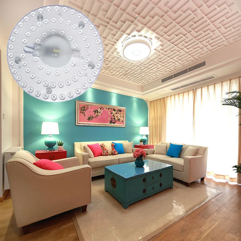 Светодиодный потолочный светильник для гостиной спальни 220 В перем. Тока 12 Вт 18 24