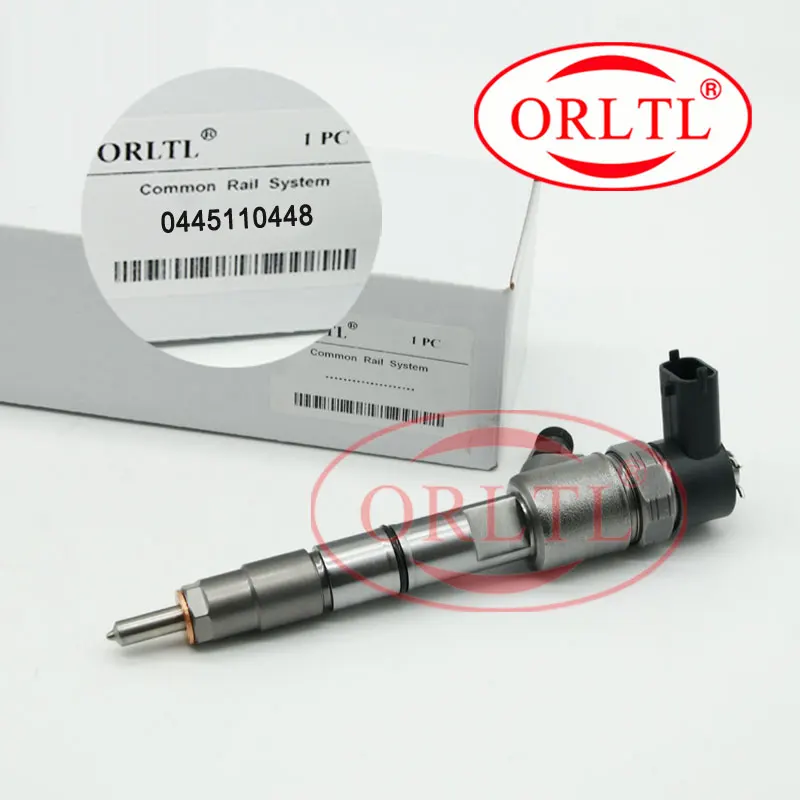 

ORLTL 0 445 110 448 New Fuel Injection 0445110448 Common Rail Diesel Injector Assy 0445 110 448 For QUANCHAI 4D22E41000