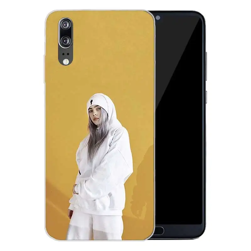 Soft Silicone Phone Back Case For Huawei P20 P30 P8 P9 P10 lite Pro Plus P Smart + TPU Heart Cover Billie Eilish Independent sin |