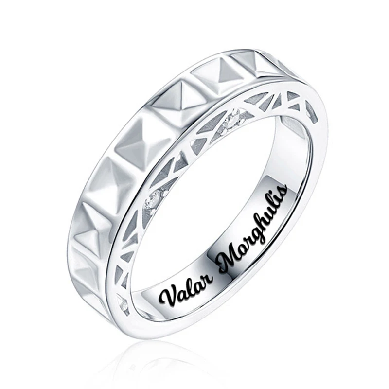 

AILIN Wholesale Birthstone Custom Promise Ring For Her Arch Pattern With Birthstone Love Ring For Women Hollow Bridge Rings