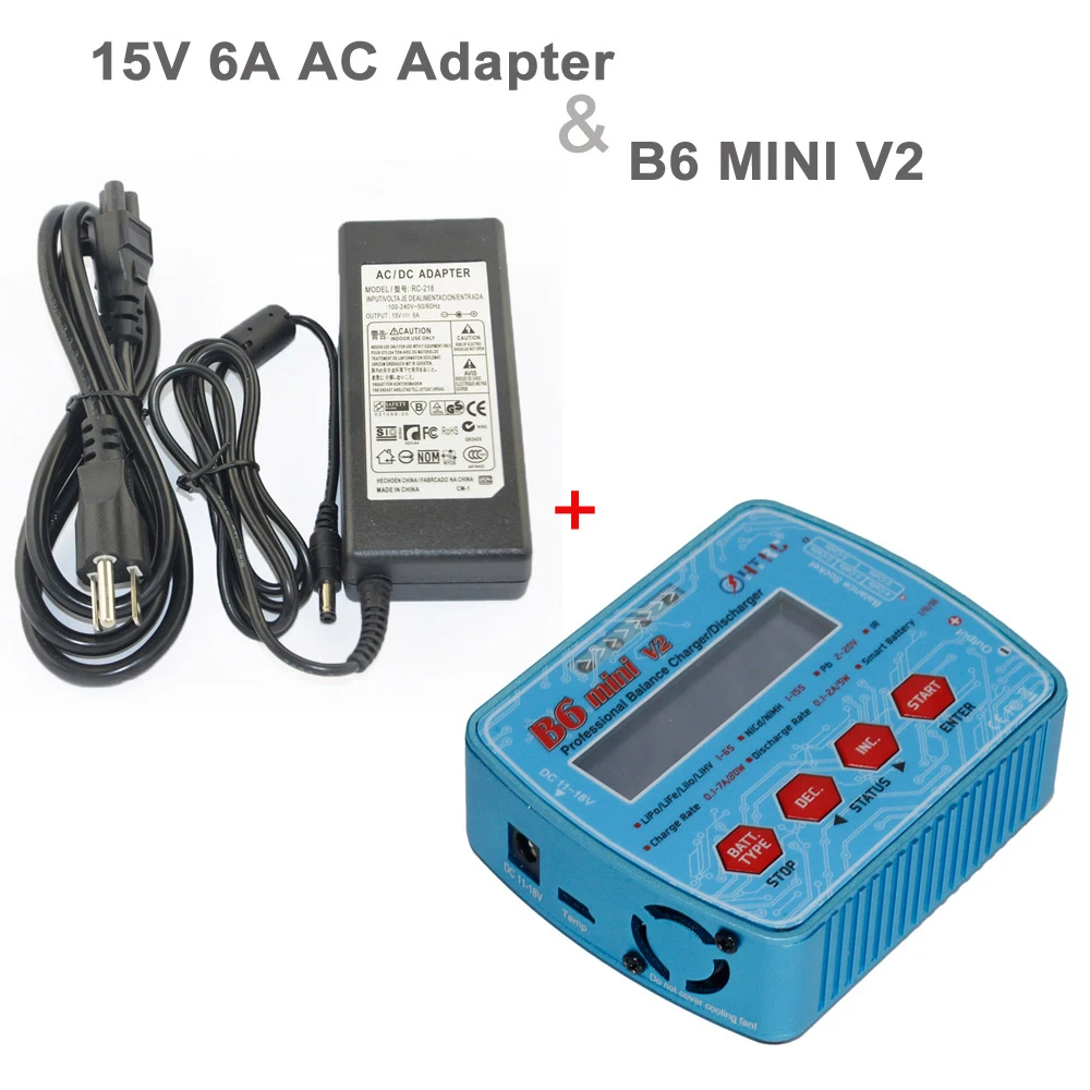 IMAX B6 Mini V2 80 Вт 7A профессиональная цифровая RC модель баланс зарядное устройство Dis зарядное устройство для Lipo Lihv LiIon LiFe NiCd NiMH батарея HTRC